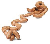 Sausage on a white background [IBR124991175]