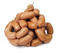 Sausage on a white background [IBR124991176]