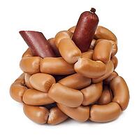 Sausage on a white background [IBR124991177]