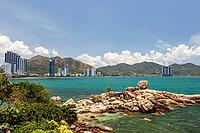 View of hotel complexes in the city center of Nha Trang, Province Khan Hoa, Vietnam, VietNam [IBR125002311]