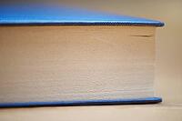 Side view of a book, Kempen, Viersen District, North Rhine-Westphalia, Germany [IBR125007610]