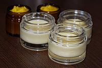 Homemade cream in small jars, Kempen, Viersen District, North Rhine-Westphalia, Germany [IBR125007641]