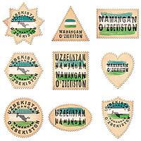 Uzbekistan Namangan Postage Stamp Collection [IBR125012234]