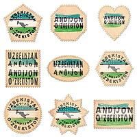 Uzbekistan Andijon Postage Stamp Collection [IBR125012235]