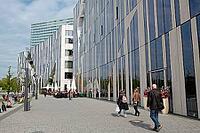 Modern building complex by architect Daniel Libeskind, Köbogen, Düsseldorf, North Rhine-Westphalia, Germany [IBR125012298]
