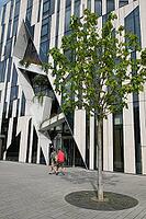 Modern building complex by architect Daniel Libeskind, Köbogen, Düsseldorf, North Rhine-Westphalia, Germany [IBR125012301]