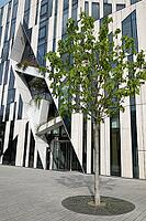 Modern building complex by architect Daniel Libeskind, Köbogen, Düsseldorf, North Rhine-Westphalia, Germany [IBR125012310]
