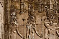 Reliefs and hieroglyphs, Kom Ombo temple, Upper Egypt, Egypt [IBR125026158]