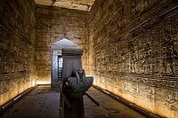 Reliefs and hieroglyphs, Horus temple, Edfu, Upper Egypt, Egypt [IBR125026169]