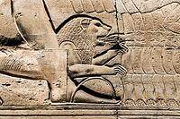 Reliefs and hieroglyphs, Kom Ombo temple, Upper Egypt, Egypt [IBR125026172]