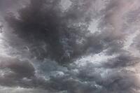 Nature, sky filled with dense storm clouds, Province of Quebec, Canada [IBR125026197]
