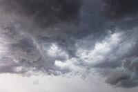 Nature, sky filled with dense storm clouds, Province of Quebec, Canada [IBR125026198]