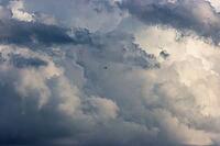 Nature, sky filled with dense storm clouds, Province of Quebec, Canada [IBR125026199]