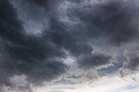 Nature, sky filled with dense storm clouds, Province of Quebec, Canada [IBR125026207]