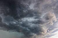 Nature, sky filled with dense storm clouds, Province of Quebec, Canada [IBR125026209]