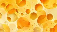 Abstract pattern of yellow and orange circles of various sizes, AI generated [IBR125026334]