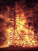 Johannisfeuer, Sonnwendfeuer in Bernried am Starnberger See, Upper Bavaria, Bavaria, Germany [IBR125030432]
