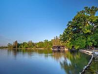 Lake Starnberg in morning light, Tutzing, Bavaria, Germany [IBR125030491]
