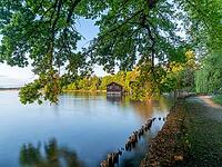 Lake Starnberg in morning light, Tutzing, Bavaria, Germany [IBR125030493]