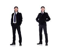 Young businessman isolated on white [IBR125053183]