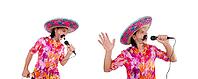 Funny mexican with sombrero hat [IBR125053185]