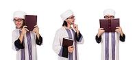 Arab man isolated on white [IBR125053190]