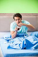 Man suffering from sleeping disorder and insomnia [IBR125075755]