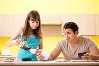 Young family struggling with personal finance [IBR125075783]