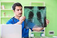 Young doctor working in the hospital [IBR125094388]