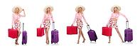 Woman preparing for travel on summer vacation [IBR125094413]