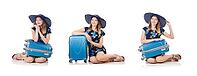 Woman planning to go on summer vacation [IBR125094431]