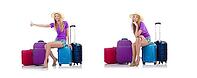 Woman preparing for travel on summer vacation [IBR125094436]