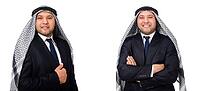 Arab businessman in suit isolated on white [IBR125117973]