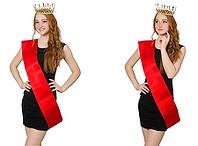 Beaty queen at contest in black dress [IBR125117975]