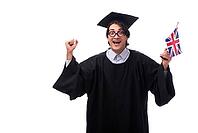Young handsome man graduating from university [IBR125118043]