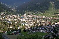 Evening light in mountain valley, Bormio, Valdidentro, Sondrio, Italy [IBR125163380]