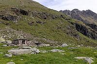 Ruined cottage at Malga Campaccio, Valdisotto, Sondrio, Italy [IBR125163392]