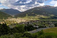 Evening light in mountain valley, Bormio, Valdidentro, Sondrio, Italy [IBR125163393]