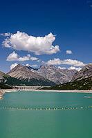 Turquoise water, Cancano Lake, Lago di Cancano, Valdidentro, Sondrio, Italy [IBR125163422]