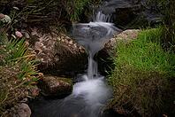 Stream, stream, long exposure, motion effect, Cot Valley Beach Porth Nanven, beach, coast, St Just in Penwith, Cornwall, England, Great Britain, Great Britain [IBR125177987]