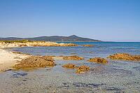 View across San Giovanni Bay to the north of the coastal mountains near Posada [IBR125180352]