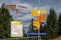 Hiking trail signpost, Rigi Staffel, Arth, Switzerland [IBR125183207]