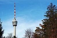 The Stuttgart TV Tower, one of the outstanding landmarks of the state capital of Baden-Württemberg. The tower was a technical revolution back then and is still impressive today with its elegance and beauty. The tower stands on a wooded hill above Stuttgar [IBR125185834]