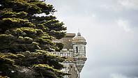 44490 Le Croisic, Brittany, France, detail of a bay window on a granite building [IBR125185841]