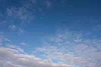 Light cloud veil in the blue sky, peaceful atmosphere, weather photo, a mix of sun and clouds over 27798 Hude, Oldenburg district, Germany [IBR125185865]