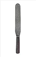 Vintage baker spatula spreader knife over white, clipping path [IBR125188151]