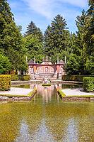 Fountain Hellbrunn, Salzburg, Austria, vertical composition. Public park [IBR125188182]
