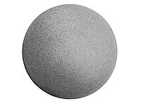 Closeup of a concrete sphere isolated on white with clipping path [IBR125188186]