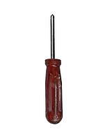 Vintage combination screwdriver over white, clipping path [IBR125188229]