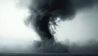 Stormy Whirlwind With Gloomy Skies Is A Whirlwind That Occurs Within An Area Of Dark And Stormy Skies, AI generated [IBR125195700]